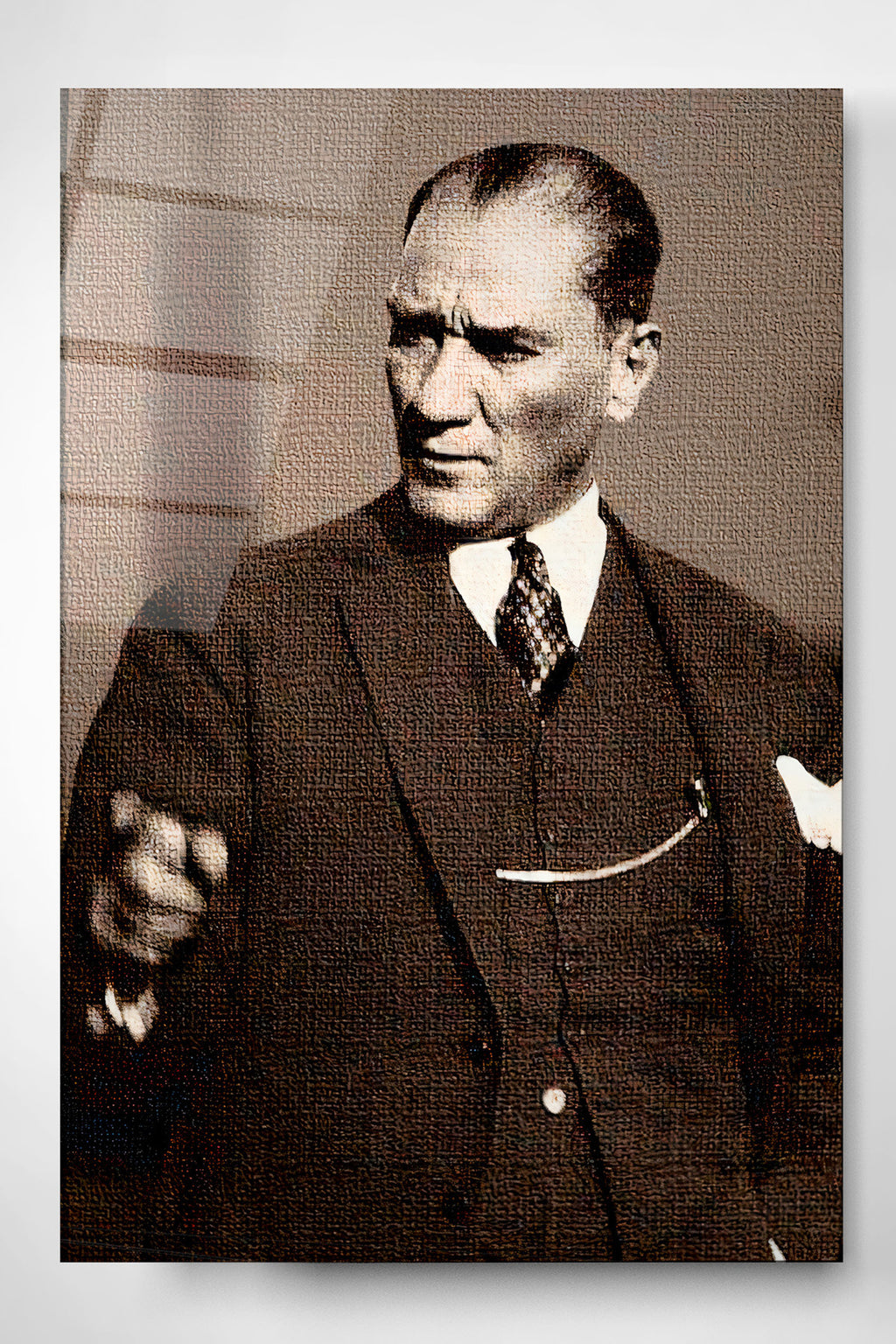 Dekoratif Atatürk Dekoratif Cam Tablo