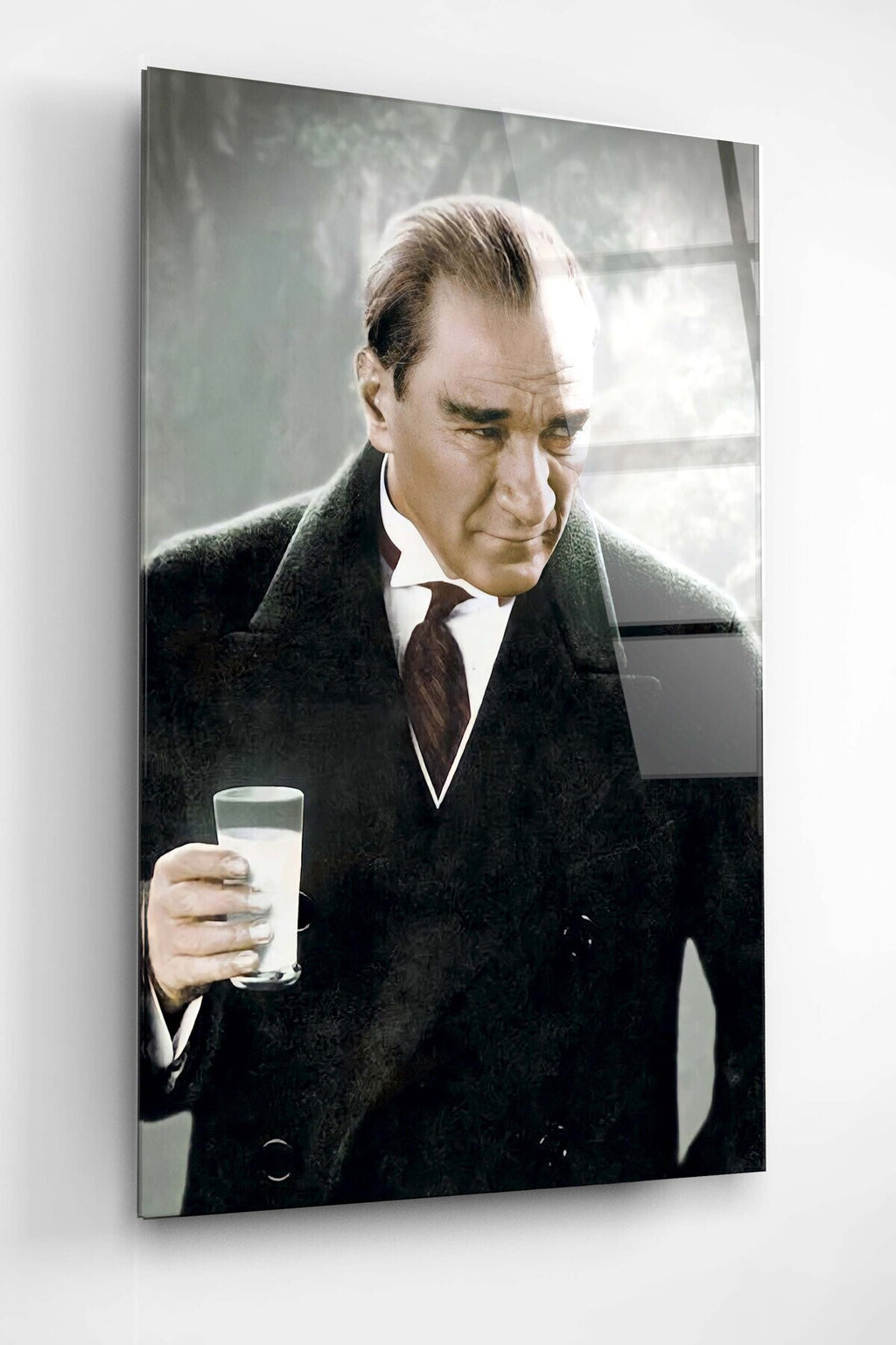 Dekoratif Atatürk Dekoratif Cam Tablo
