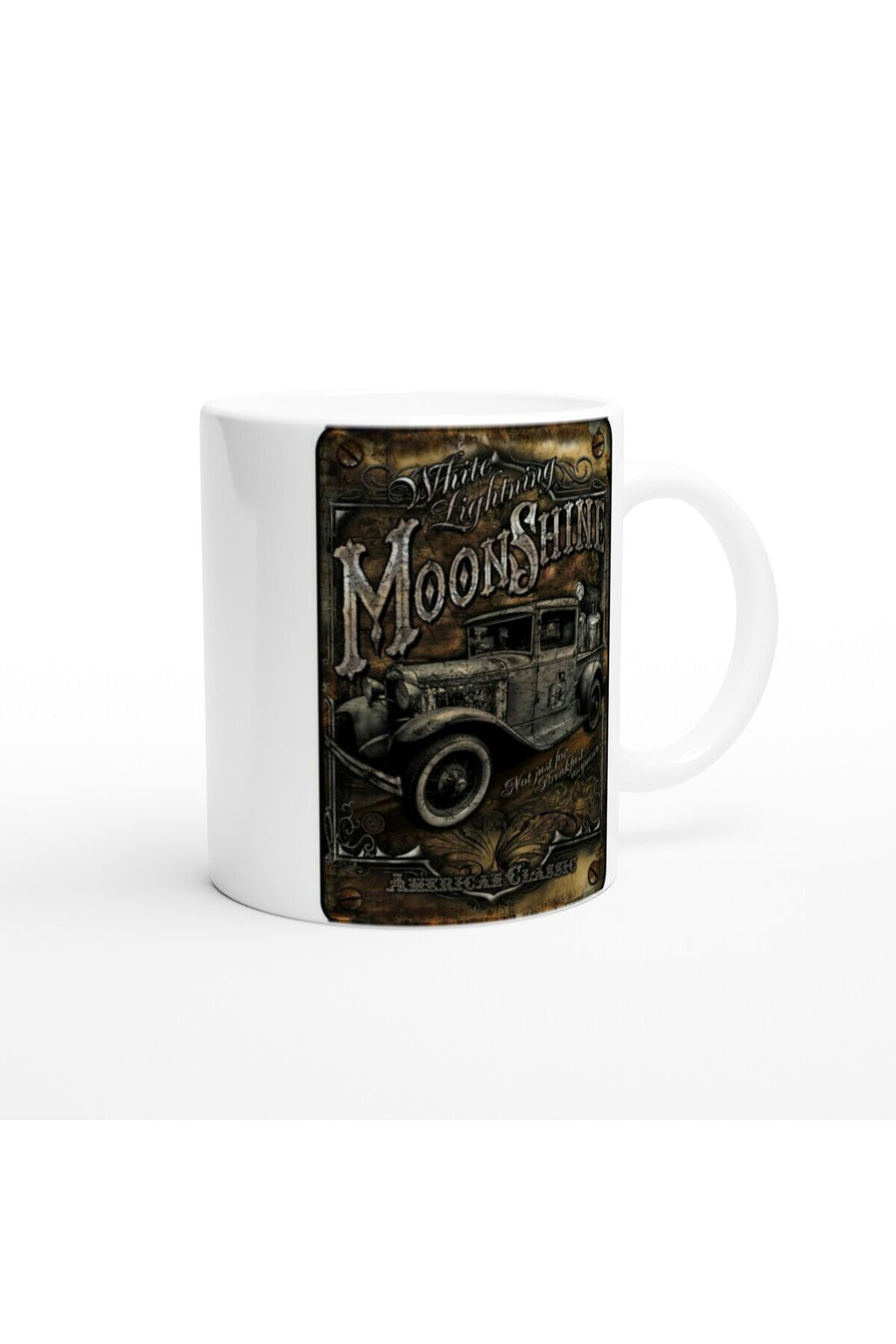 White Lightning Moonshine Temalı Vintage Kupa