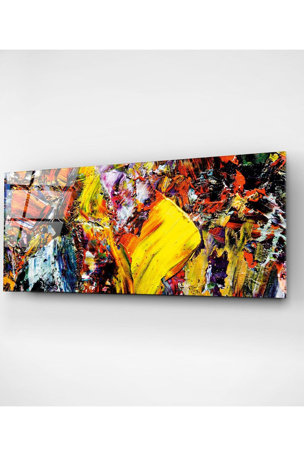 Dekoratif Afrikalı Kadın Dekoratif Cam Tablo (50 x 120)