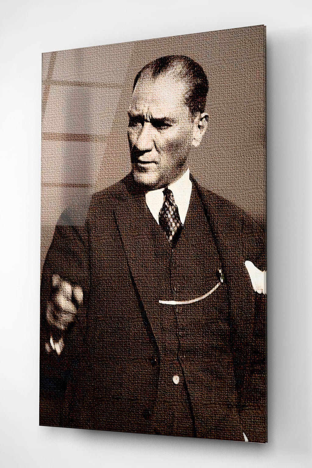 Dekoratif Atatürk Dekoratif Cam Tablo (80 x 120)