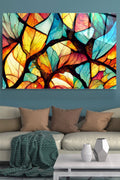 Abstract Cam Tablo, Dekoratif Cam Tablo (70 x 105)