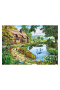 Eğitici Ks Cottage By The Lake 1500 Parça Puzzle + MES Akademi Eğitim Seti Hediye!