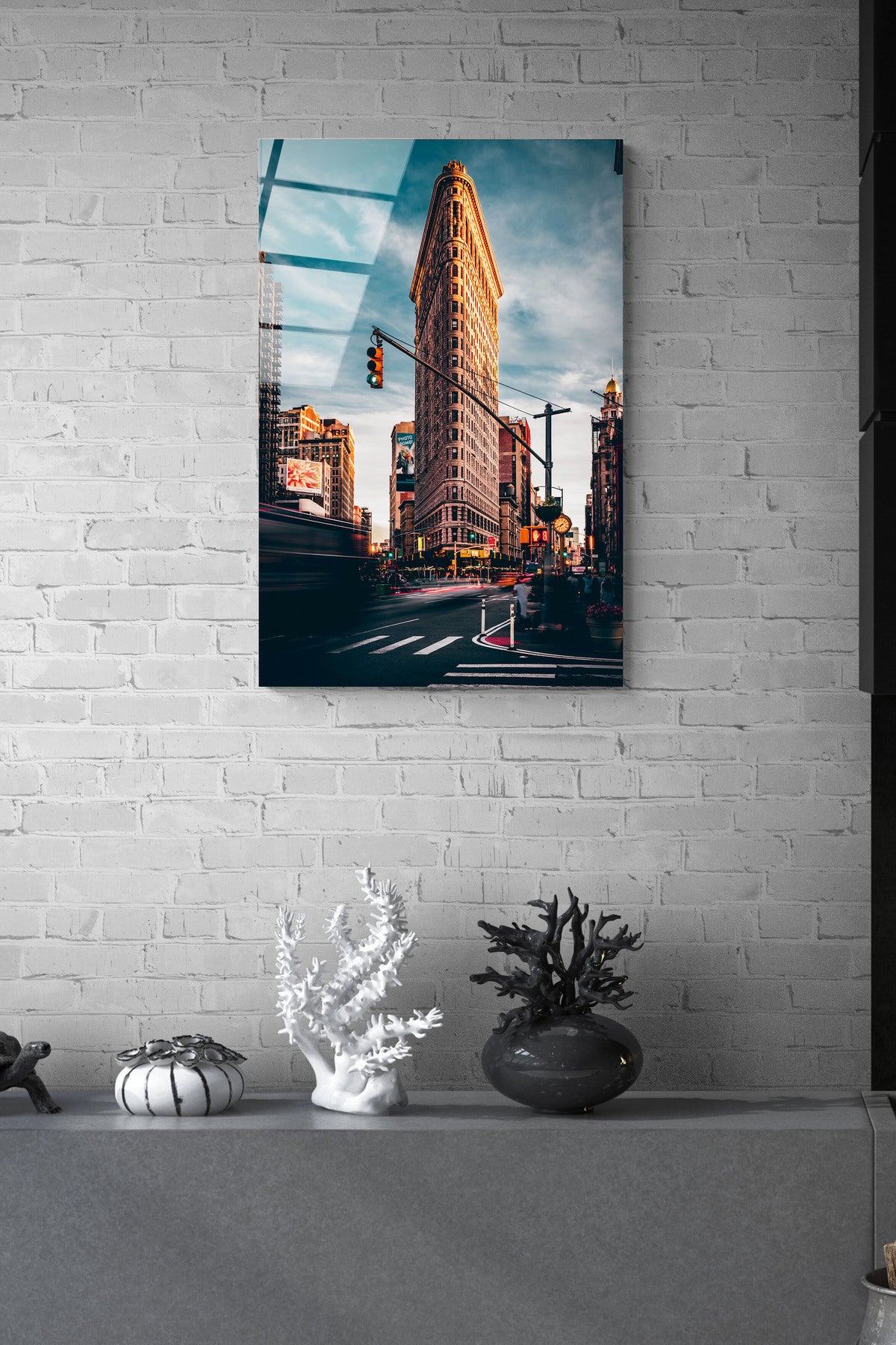 Dekoratif Manhattan Bridge New York Dekoratif Cam Tablo