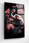 Clove And Bird Cam Tablo, Dekoratif Cam Tablo