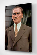 Dekoratif Atatürk Dekoratif Cam Tablo