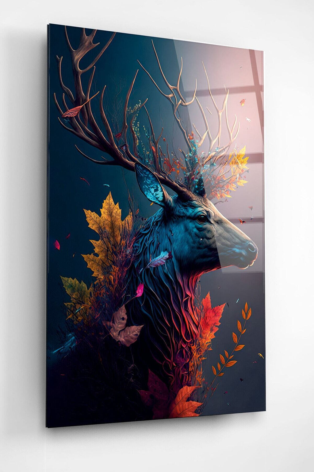 Geyik Cam Tablo, Dekoratif, Cam Tablo (60 x 90)