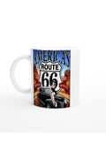 Route 66 Retro Pin-Up Kupa Bardak