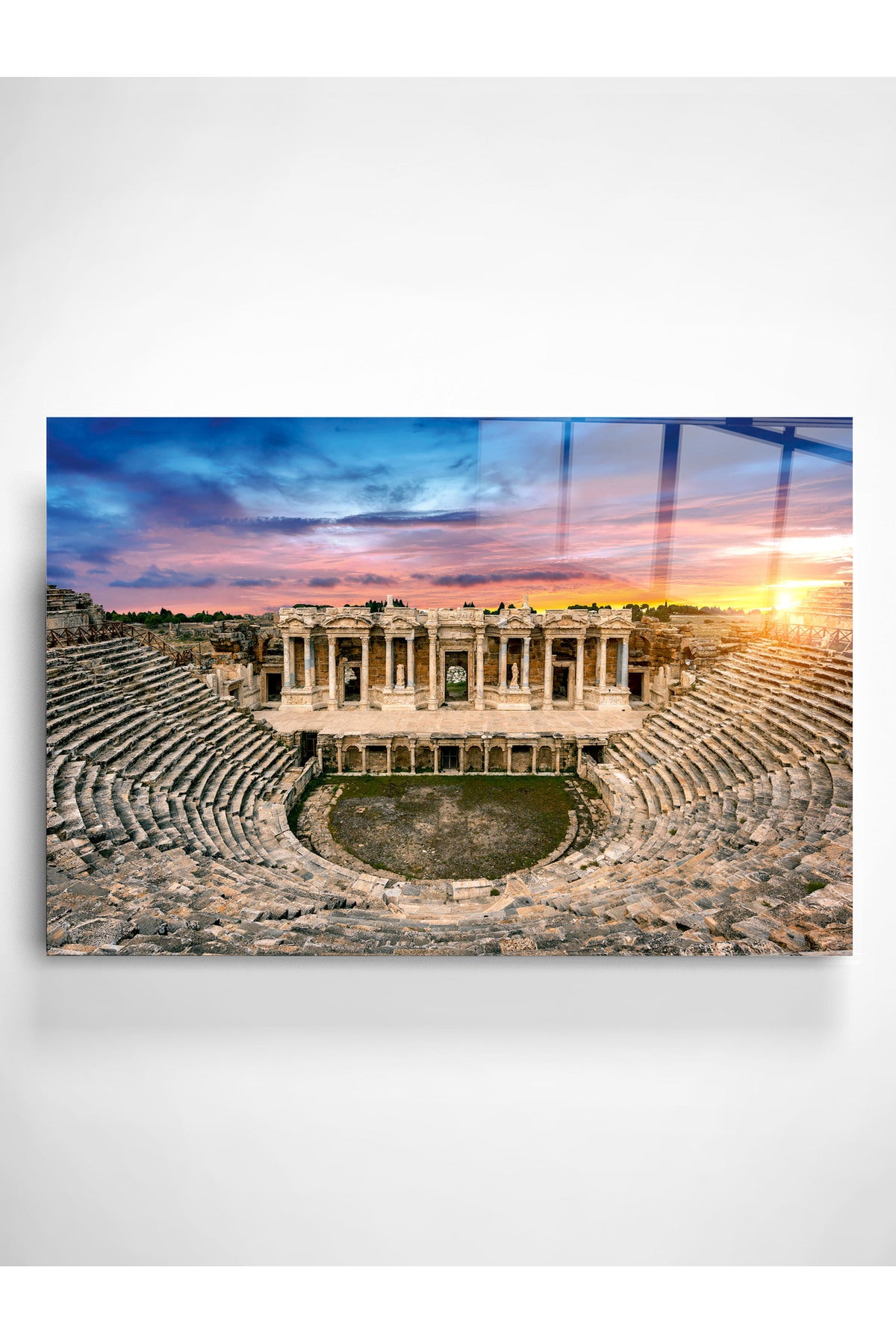 Aspendos Antik Kenti ve Tiyatrosu Cam Tablo, Dekoratif Cam Tablo