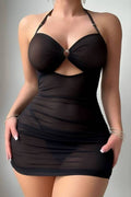 Siyah Fantezi Babydoll Dantel Detaylı Kadın İç Giyim