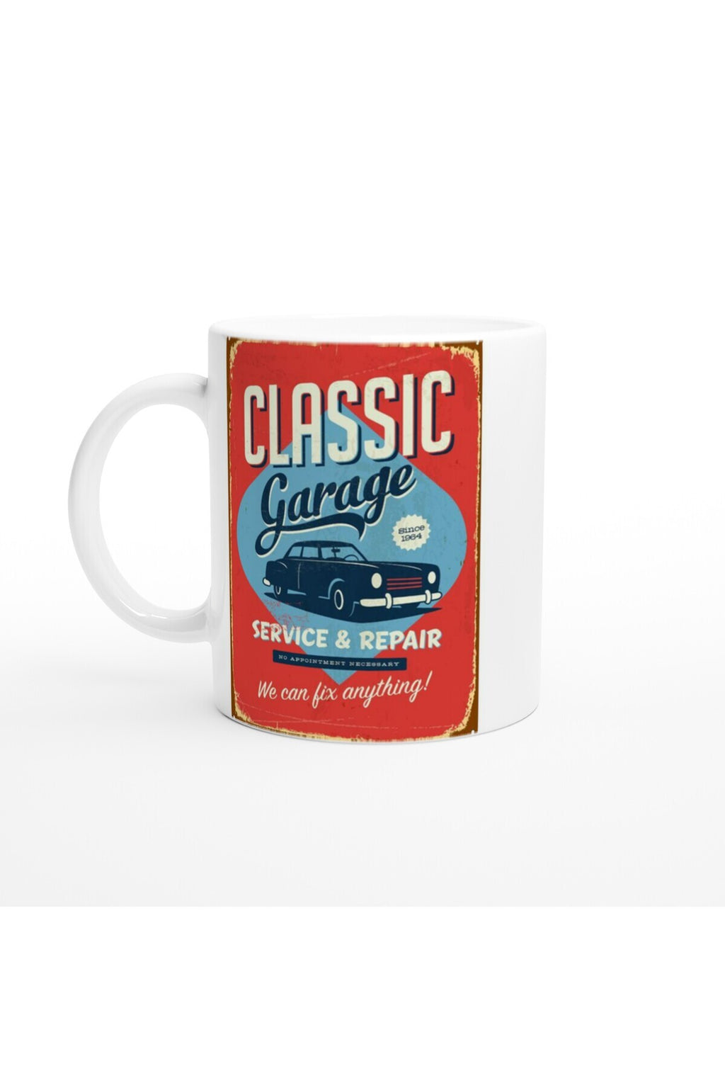 Classic Garage Servis Temalı Retro Kupa Bardak