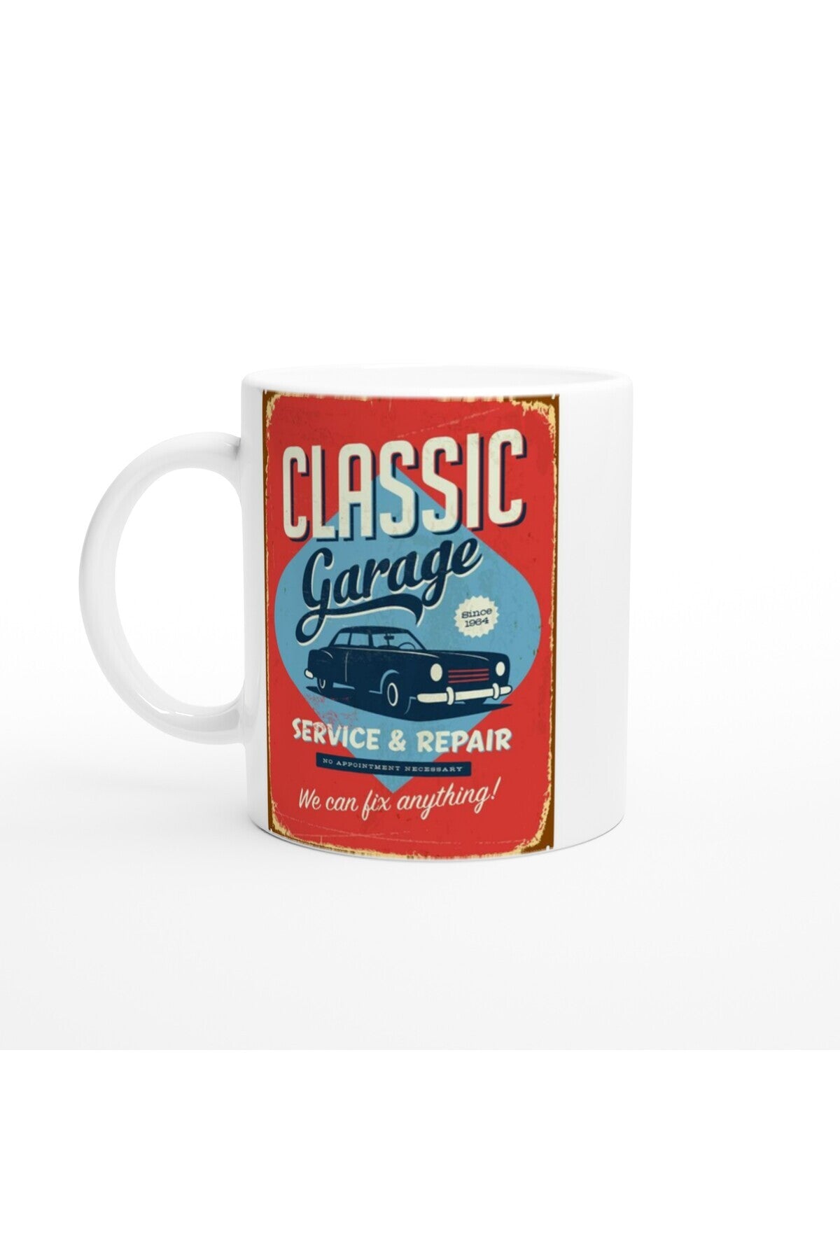 Classic Garage Servis Temalı Retro Kupa Bardak