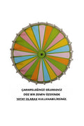 Büyük Boy 24 Dilim Renkli Çarkıfelek Ahşap Materyal [Kod: VOLEE-1145225065] (MES Akademi Hediyeli)