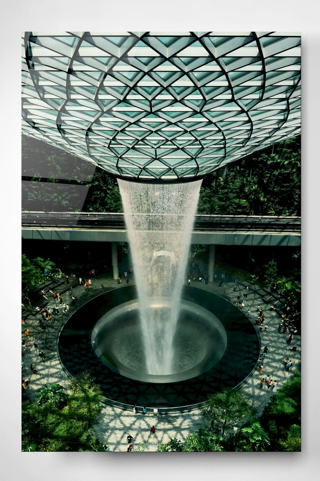 Jewel Changi Airport Cam Tablo, Dekoratif Cam Tablo (80 x 120)