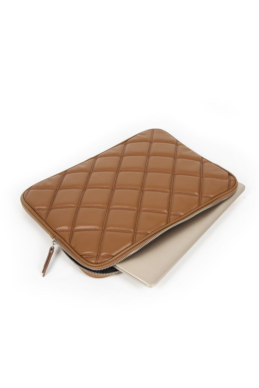 Kapitone Laptop Kılıfı 15.6" ve 16" Inç Taba