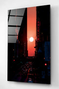 Dekoratif Miami Ocaso Dekoratif Cam Tablo