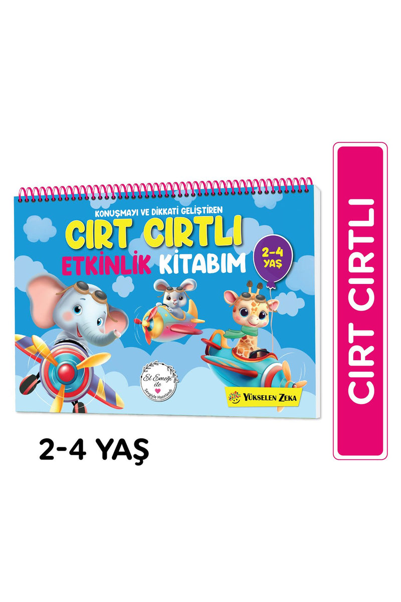 2-4 Yaş Cırt Cırtlı Etkinlik Kitabım + MES Akademi Eğitim Seti Hediye!