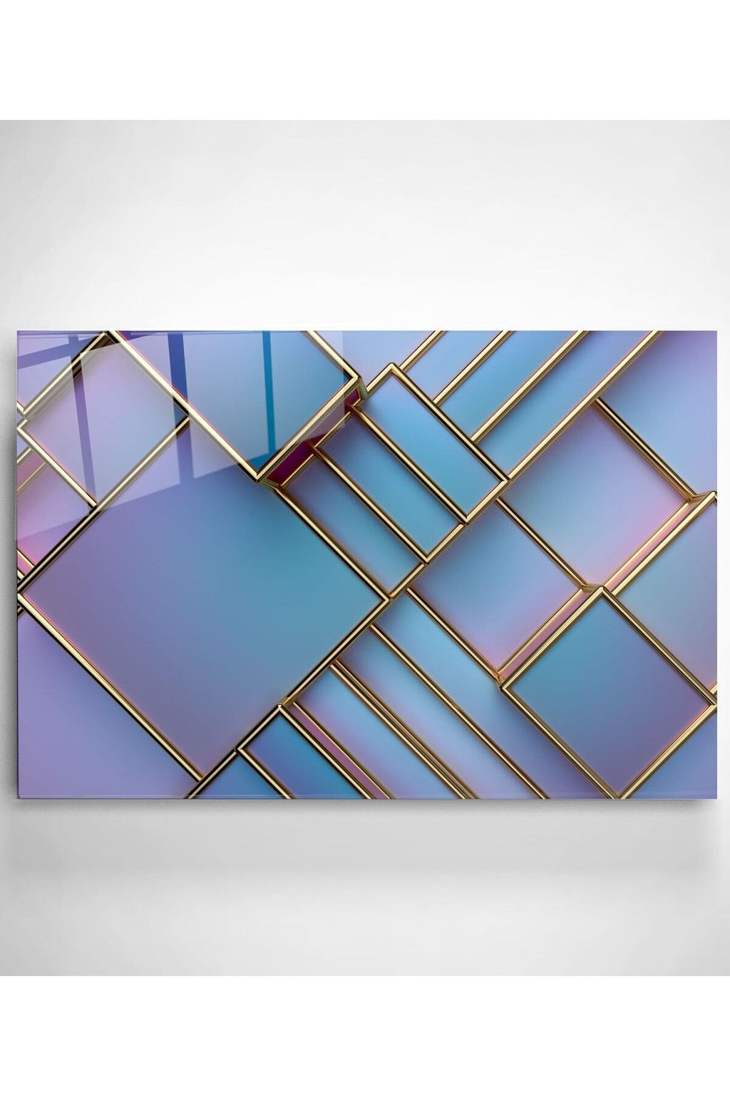Soyut Cam Tablo, Dekoratif Cam Tablo (80 x 120)
