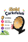 GOLD Pleksi Çarkıfelek Oyunu Ahşap Eğitim Materyali + MES Akademi Eğitim Seti Hediye!
