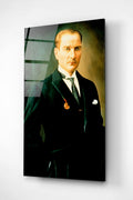 Dekoratif Atatürk Dekoratif Cam Tablo