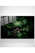 Dekoratif Skull Dekoratif Cam Tablo
