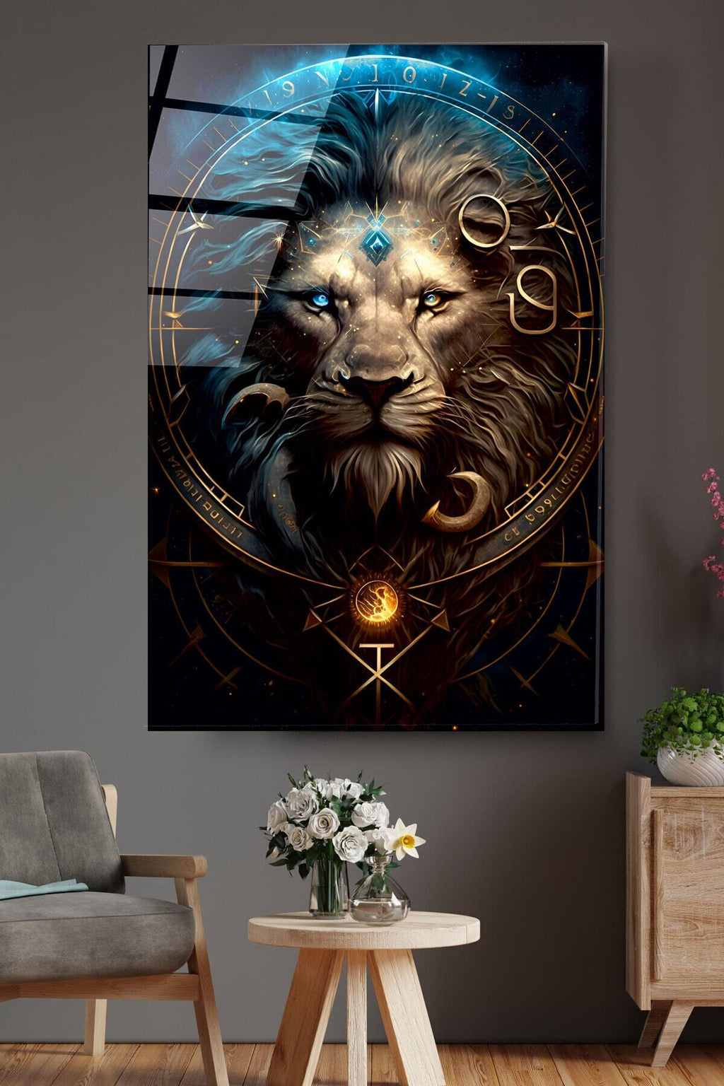 Aslan Cam Tablo, Dekoratif Cam Tablo (60 x 90)