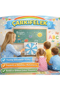 Mavi Beyaz Çarkıfelek Ahşap Eğitici Oyun [Kod: VOLEE-1105319138] (MES Akademi Hediyeli)