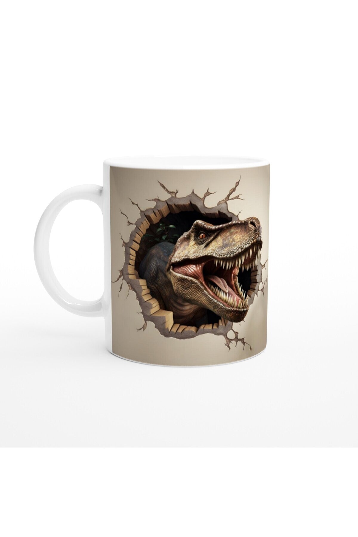 Duvar Kıran T-Rex Dinozor Kupa Bardak
