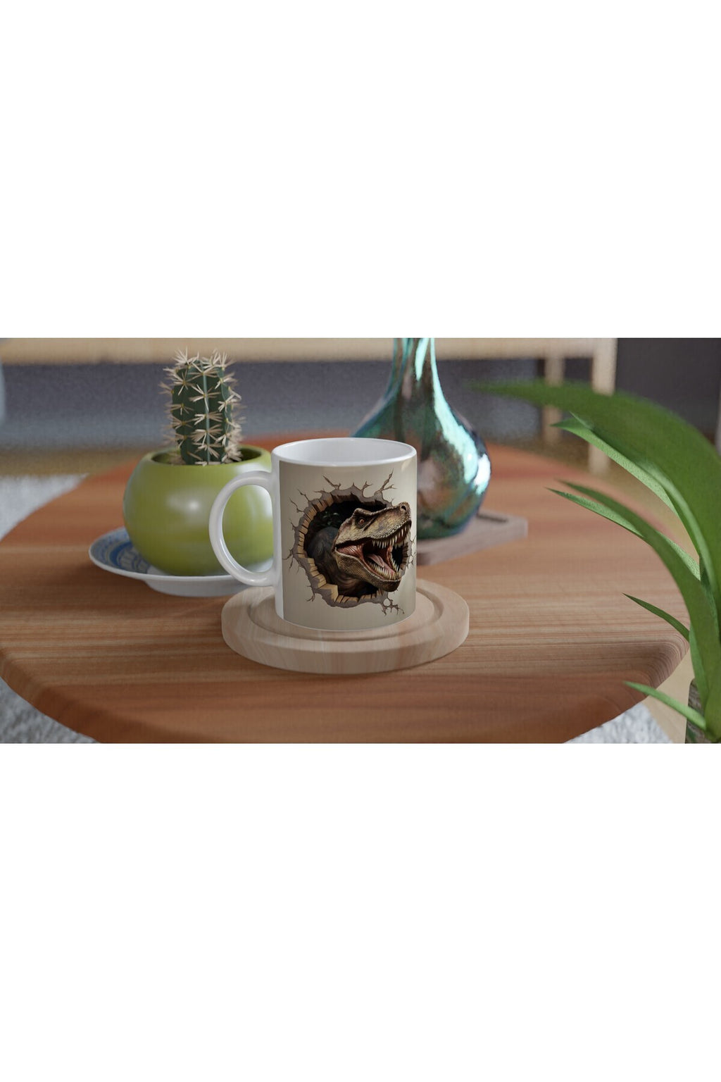 Duvar Kıran T-Rex Dinozor Kupa Bardak