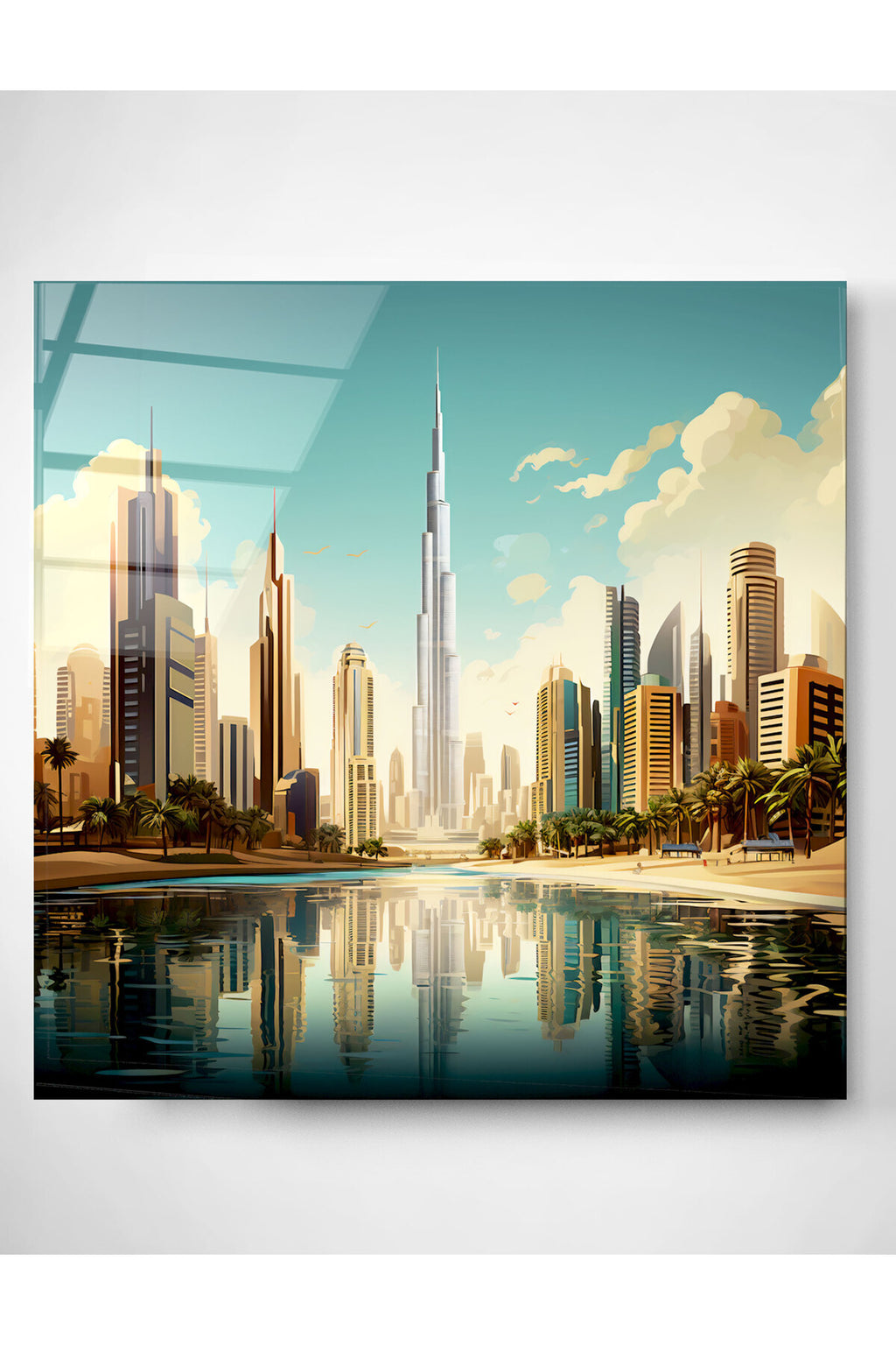 Dubai Cam Tablo, Dekoratif Cam Tablo (50 x 50)