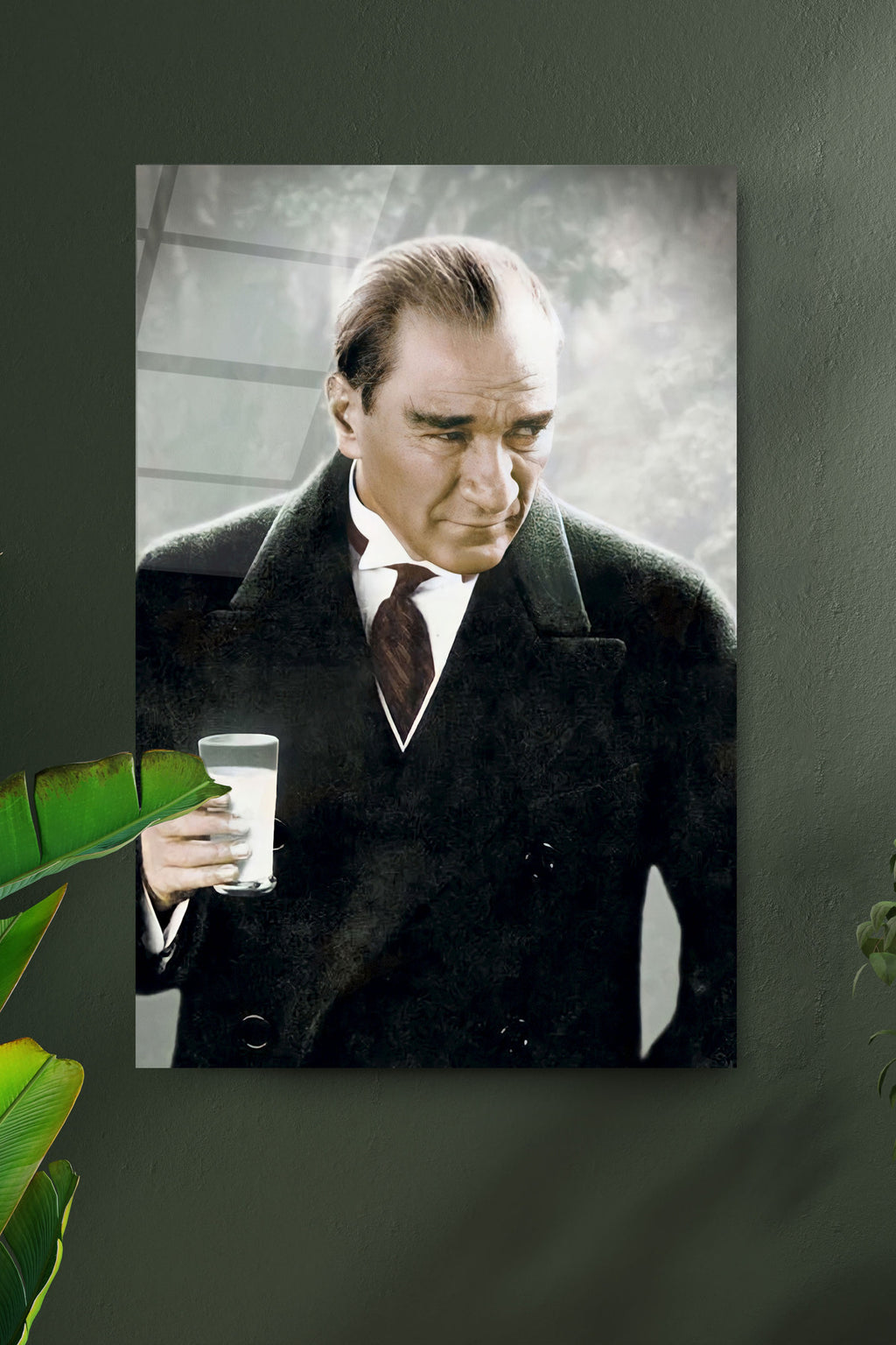 Dekoratif Atatürk Dekoratif Cam Tablo