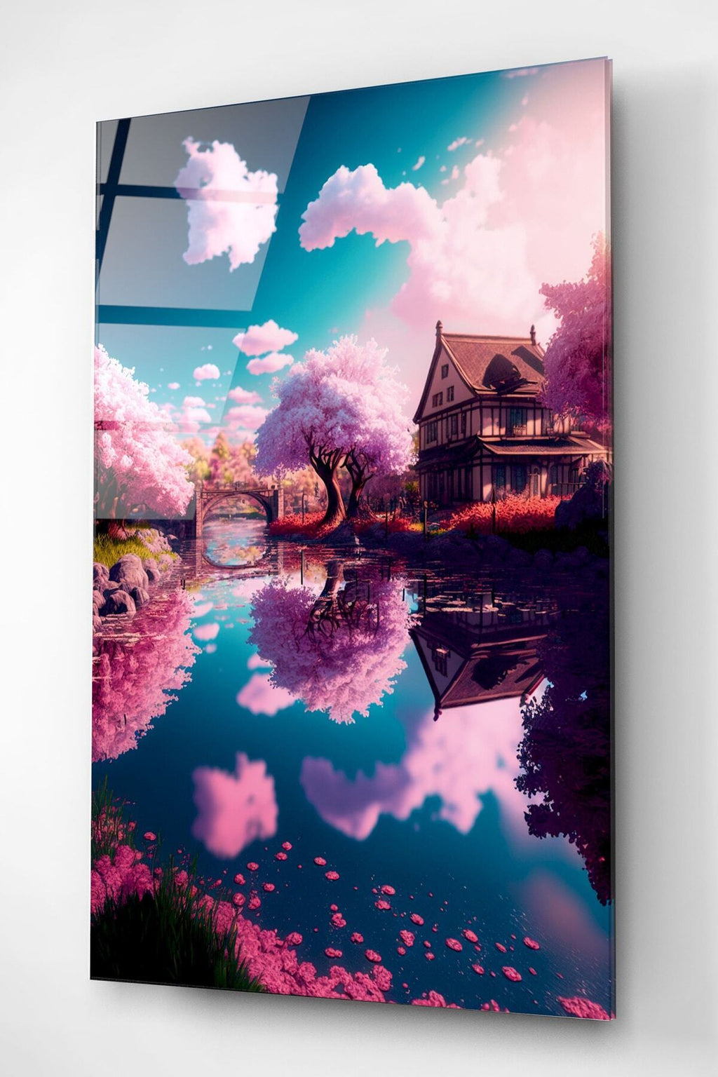 Pink Cam Tablo, Dekoratif Cam Tablo