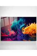 Color Splash Cam Tablo, Dekoratif Cam Tablo