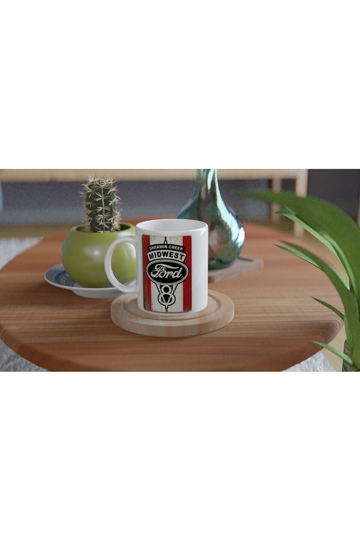 Sherwin Creek Midwest Ford Logolu Retro Kupa