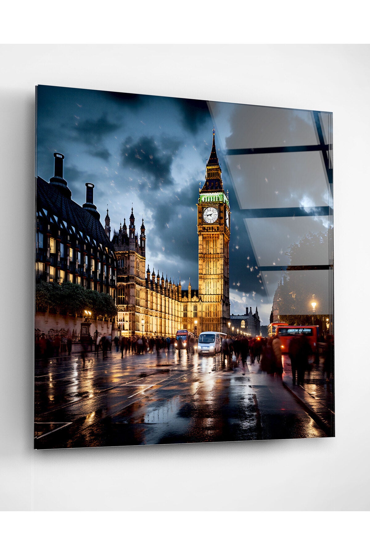 Londra Cam Tablo, Dekoratif Cam Tablo (100 x 100)
