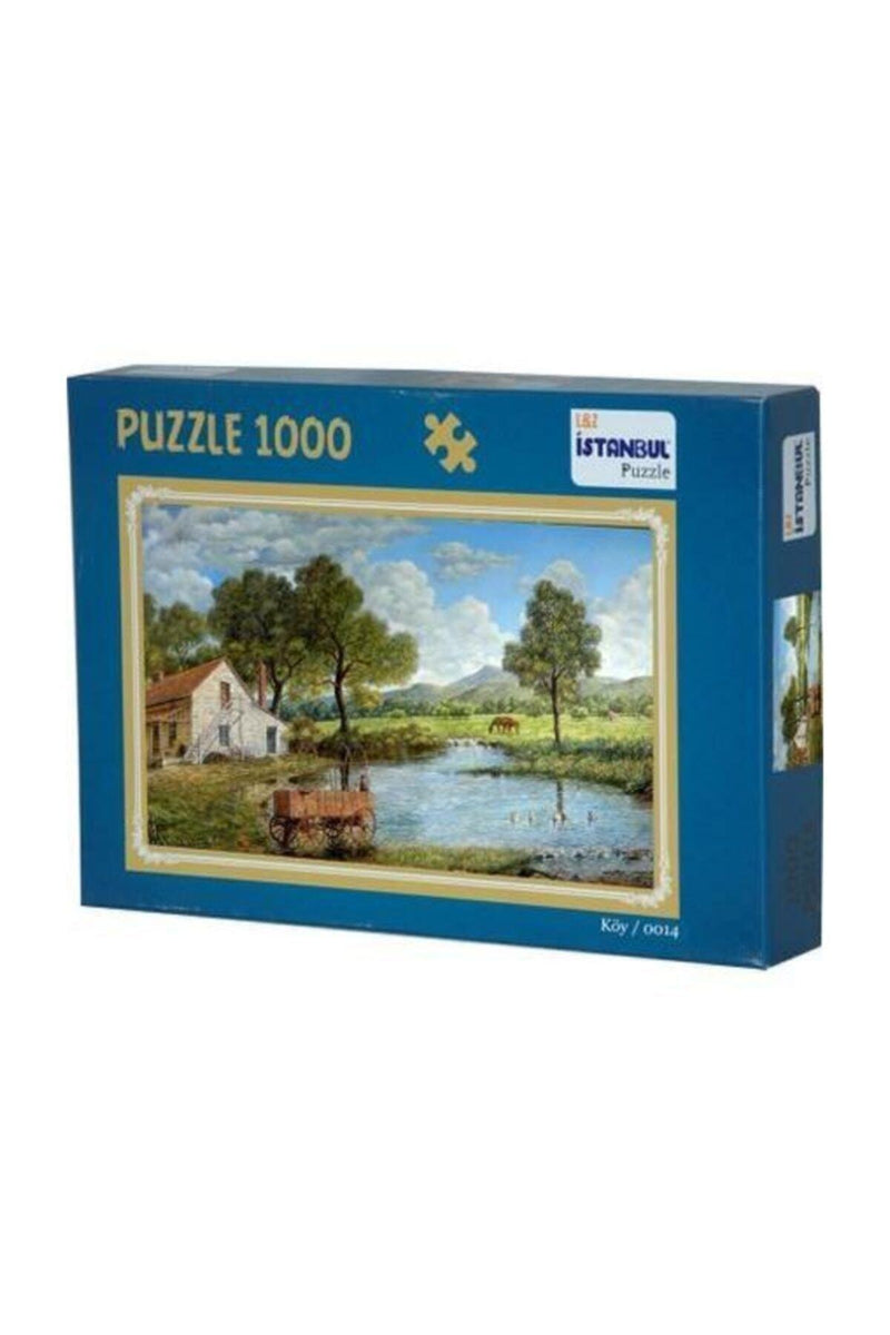 Puzzle 1000 Parça B. Köy Village Adam Gams 48x68 Cm + MES Akademi Eğitim Seti Hediye!