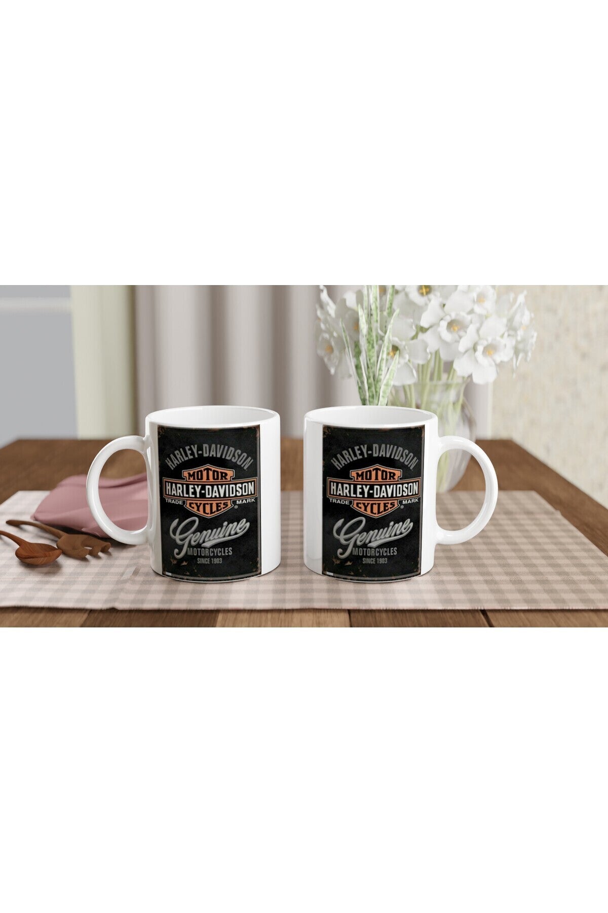 Harley-Davidson Logolu Klasik Kupa Bardak