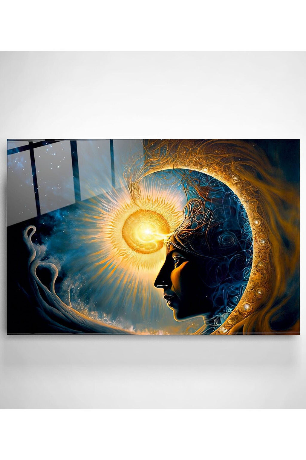 Dekoratif Mistik Enerji Dekoratif Cam Tablo (50 x 70)