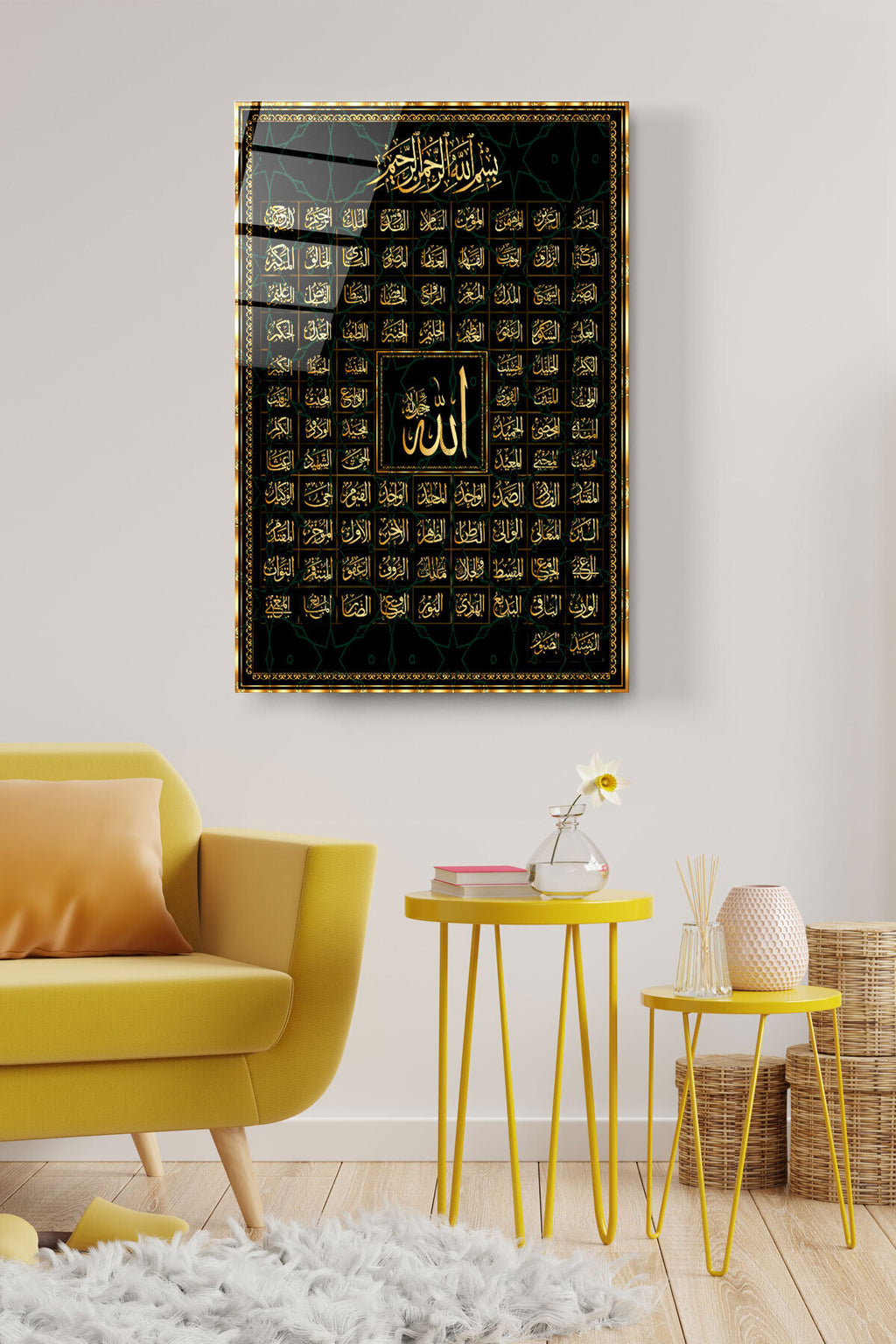 Dekoratif İslami Dekoratif Cam Tablo