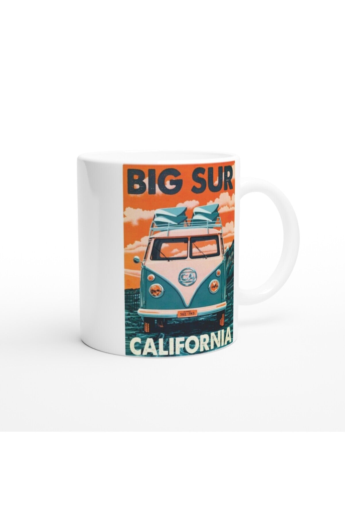 Big Sur Kaliforniya Vosvos Kupa Bardak