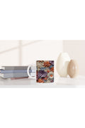 Baharat Tonlarında Rölyef Çiçekli Kupa Bardak