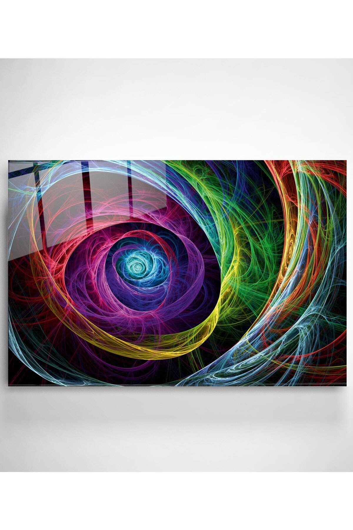 Colourful Cam Tablo, Dekoratif Cam Tablo (70 x 105)