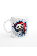 3D Sevimli Panda Baskılı Kupa Bardak