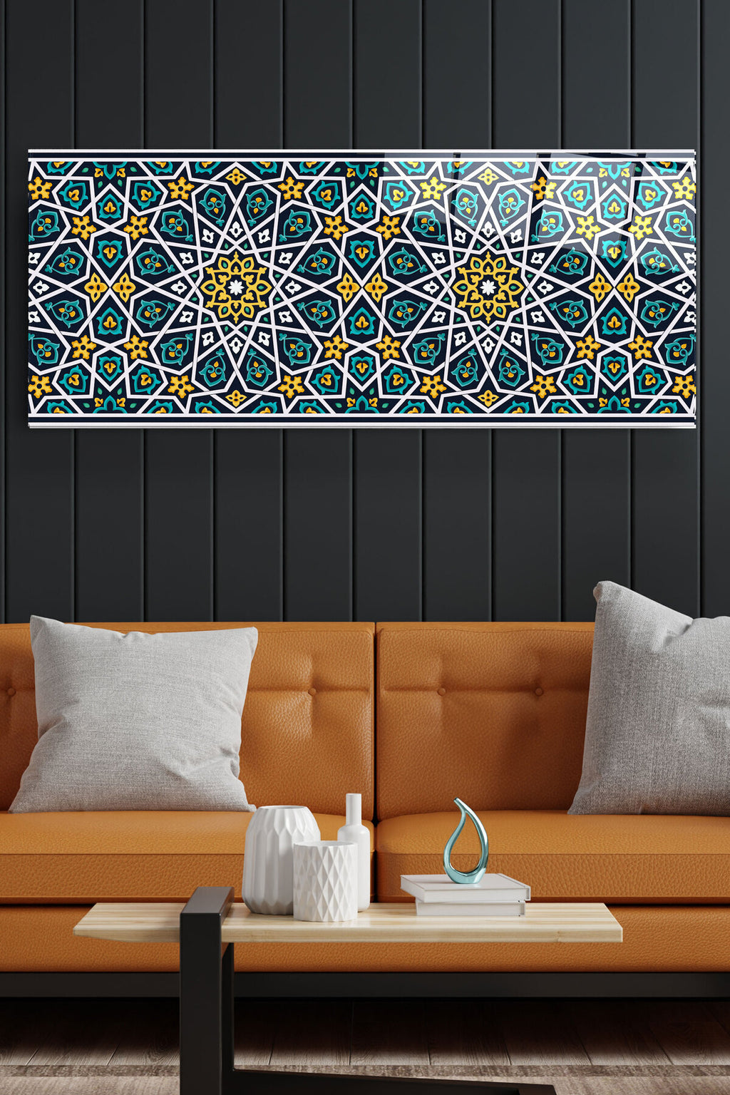 İslami Cam Tablo, Dekoratif Cam Tablo (50 x 120)