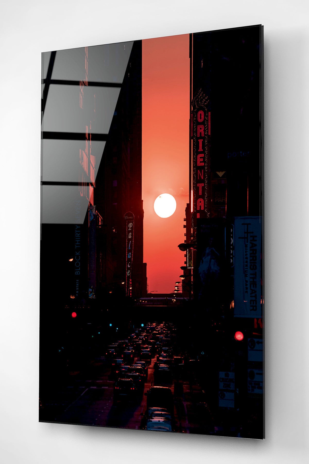 Dekoratif Miami Ocaso Dekoratif Cam Tablo (50 x 70)