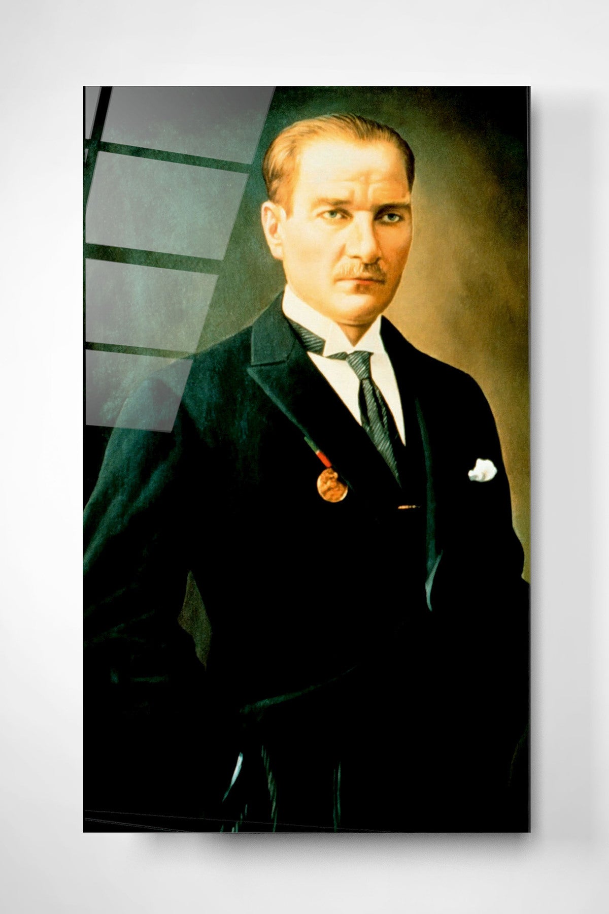 Dekoratif Atatürk Dekoratif Cam Tablo