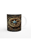 Başak Burcu Baskılı Kahve Kupası - Zamanın Çarkları Astroloji Mekanizması Vs4