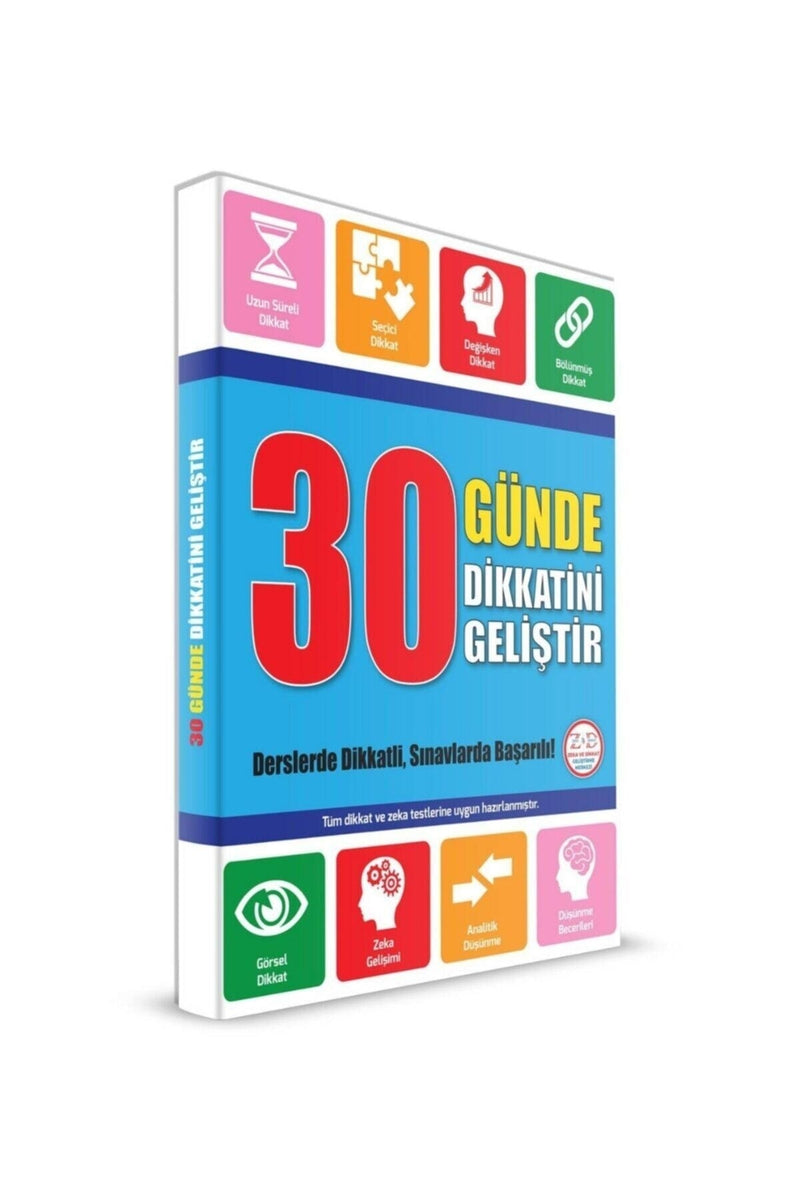 30 Günde Dikkatini Geliştir (6-12 Yaş) + MES Akademi Eğitim Seti Hediye!