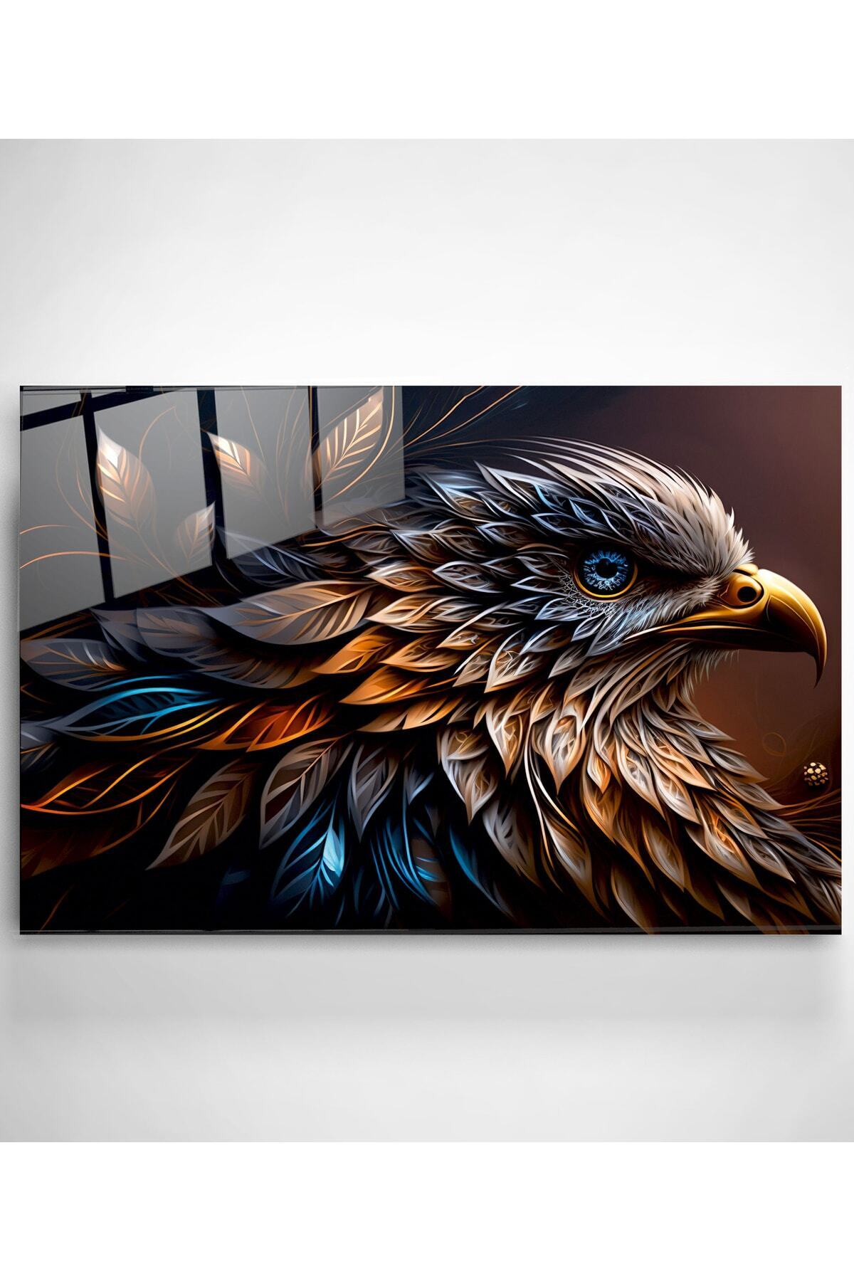 Kartal Cam Tablo, Dekoratif Cam Tablo (80 x 120)