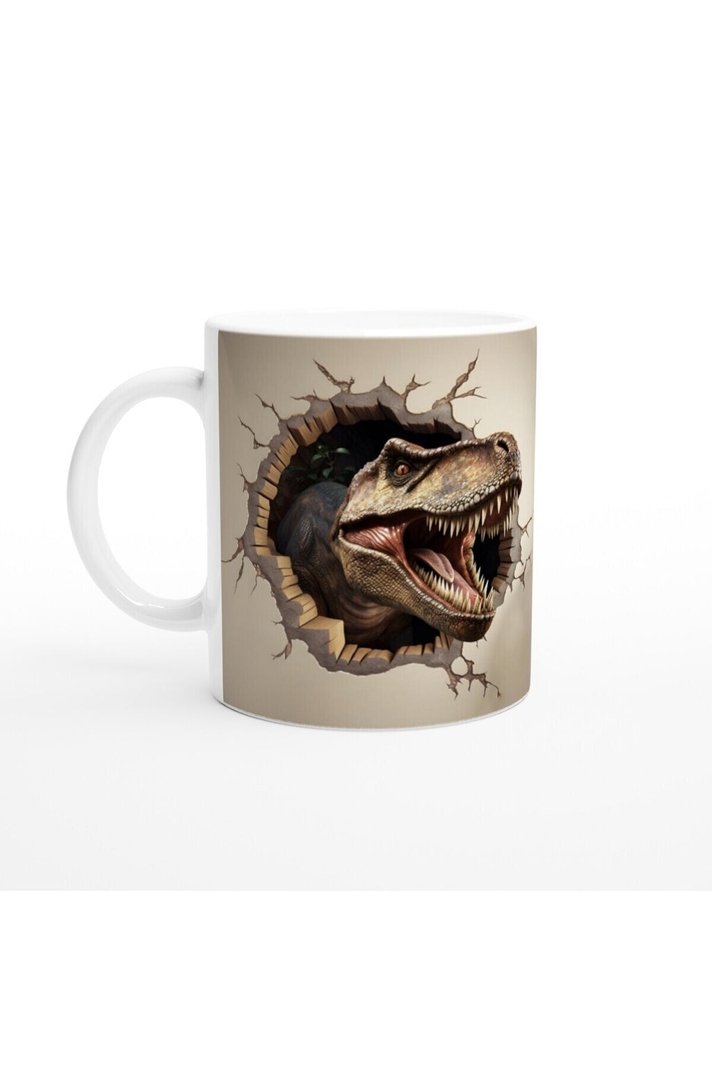 Duvar Kıran T-Rex Dinozor Kupa Bardak